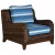 Import 5PC Luxury Aluminum Outdoor Furniture Rattan Garden Patio Deep Seating Sofa Set from China