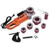 6 Dies Portable Electric Power Pipe Threading Machine Kit 1/2&quot; To 2&quot; Sizes