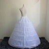 6 hoop Flower Girl Crinoline Long Underskirts petticoat for bridal Dresses