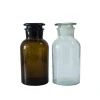 60ml-1000ml Laboratory Glassware Clear Glass Or Amber Glass Wide-Mouth Chemical Reagent Bottle With Ground-in Glass Stopper