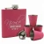 Import 6oz Matt Black Custom Engraving Stainless Steel Hip Flask Gift Set With 4pcs Shot Glass from China