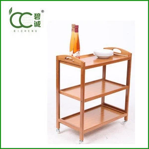 7-Bamboo Folding Hotel Trolley In Dining Room