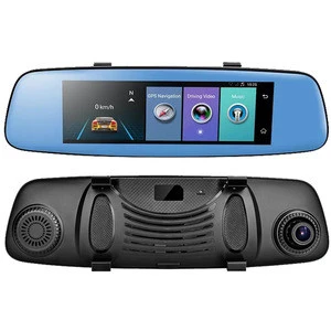 7.84 Navigation GPS 4g Android 5.1 Car DVR specchio Retrovisore FHD1080P fotografica dvr video recorder doppia Fotocamera GPS