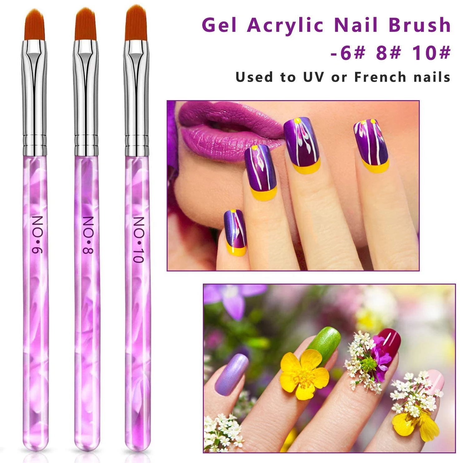 7pcs Professional nail art brushes  Acrylic Nail Brushes sets