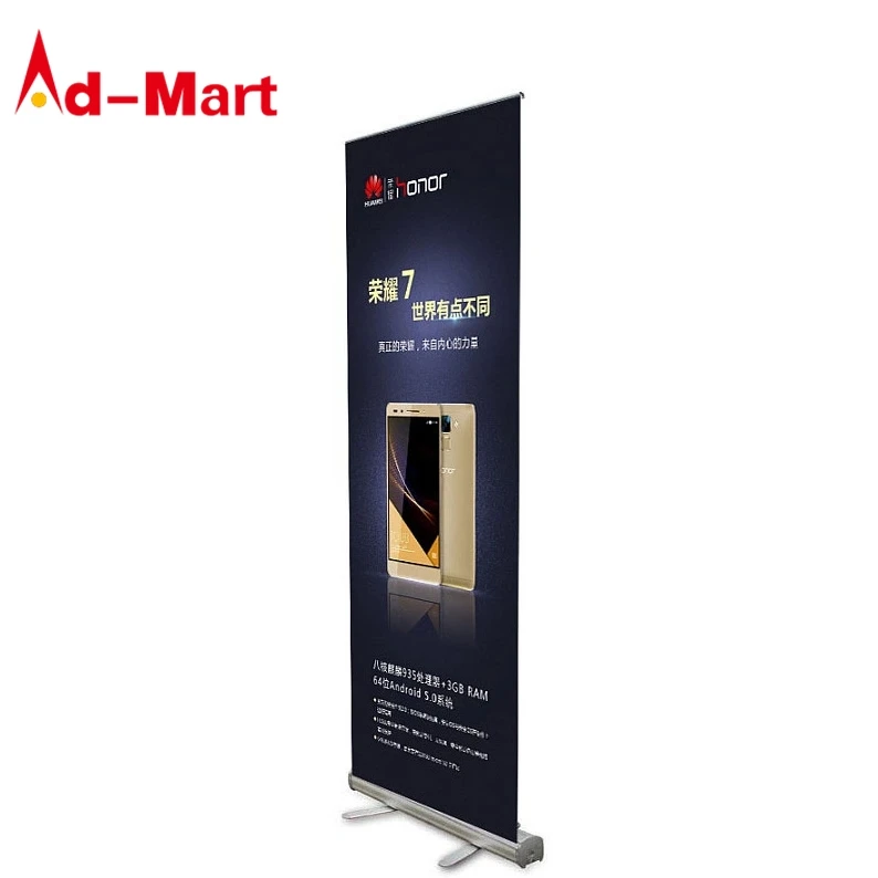 80x200cm New Arrival Portable Retractable Aluminum Roll up Banner Stand for Advertising Trade Show