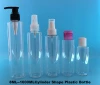 8ml 15ml 100ml 250ml 500ml 1L round pet plastic body shampoo bottle