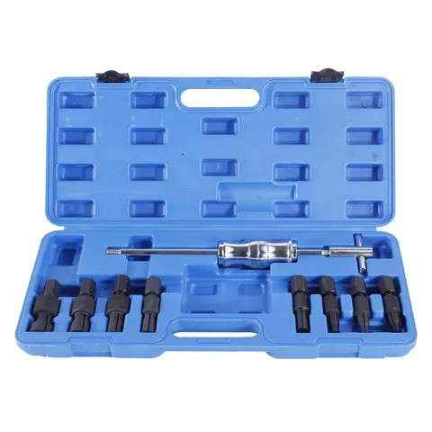 9Pc Universal Blind Hole Slide Hammer Bearing Puller Kit Internal Extractor Removal Tool for Vehicle Use