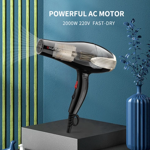 AC motor 2000W Fashion design Lightweight Silent Hair Dryer salon hair dryer