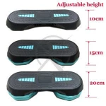 Adjustable fitness plastic aerobic step