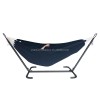 Adjustable Steel Hammock Stand Factory Foldable Double Hammock Stand Outdoor Garden Portable Cotton Canvas Hammock With Stand