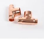 Air Conditioner Parts  T pipe fitting t-type connector tripod joint pipe tube pipe fittings copper Tee