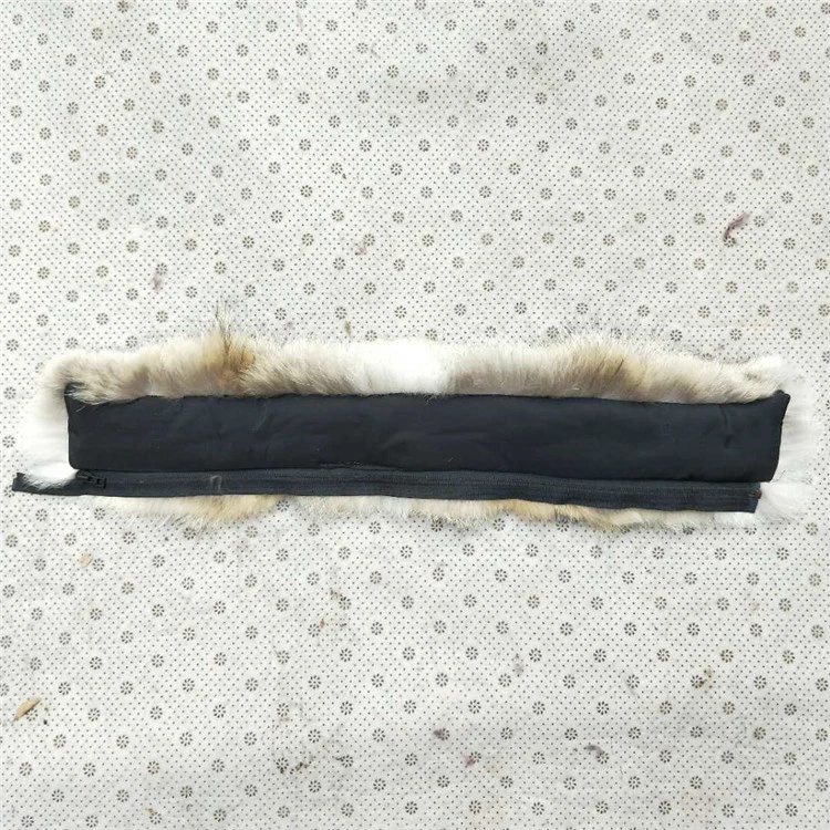 ALICEFUR Wholesale customized real coyote fur trim strips for collar parka hood trimming