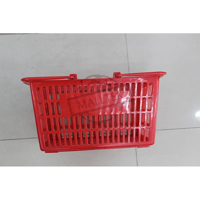 All Type New Plastic OEM Store Basket With Logo Print