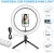 Import Amazon Hot Sale 10 Inch Makeup Ring Light LED Circle Selfie Ring Light With Cell Phone Holder from China