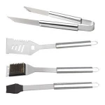 Amazon Hot Sale Stainless Steel BBQ Grill Tool Set Outdoor Barbecue Grilling Accessories Kit in Aluminum Storage Case
