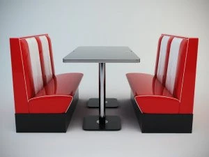 American Retro Diner Booths Seat Diner set Booth restaurant booths for sale