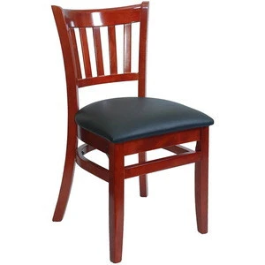 American Village Style Wooden Vertical Board Restaurant Dining Chair