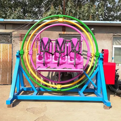 Buy Amusement Park Ride Space Ring Human Gyroscope Rides For Sale ...