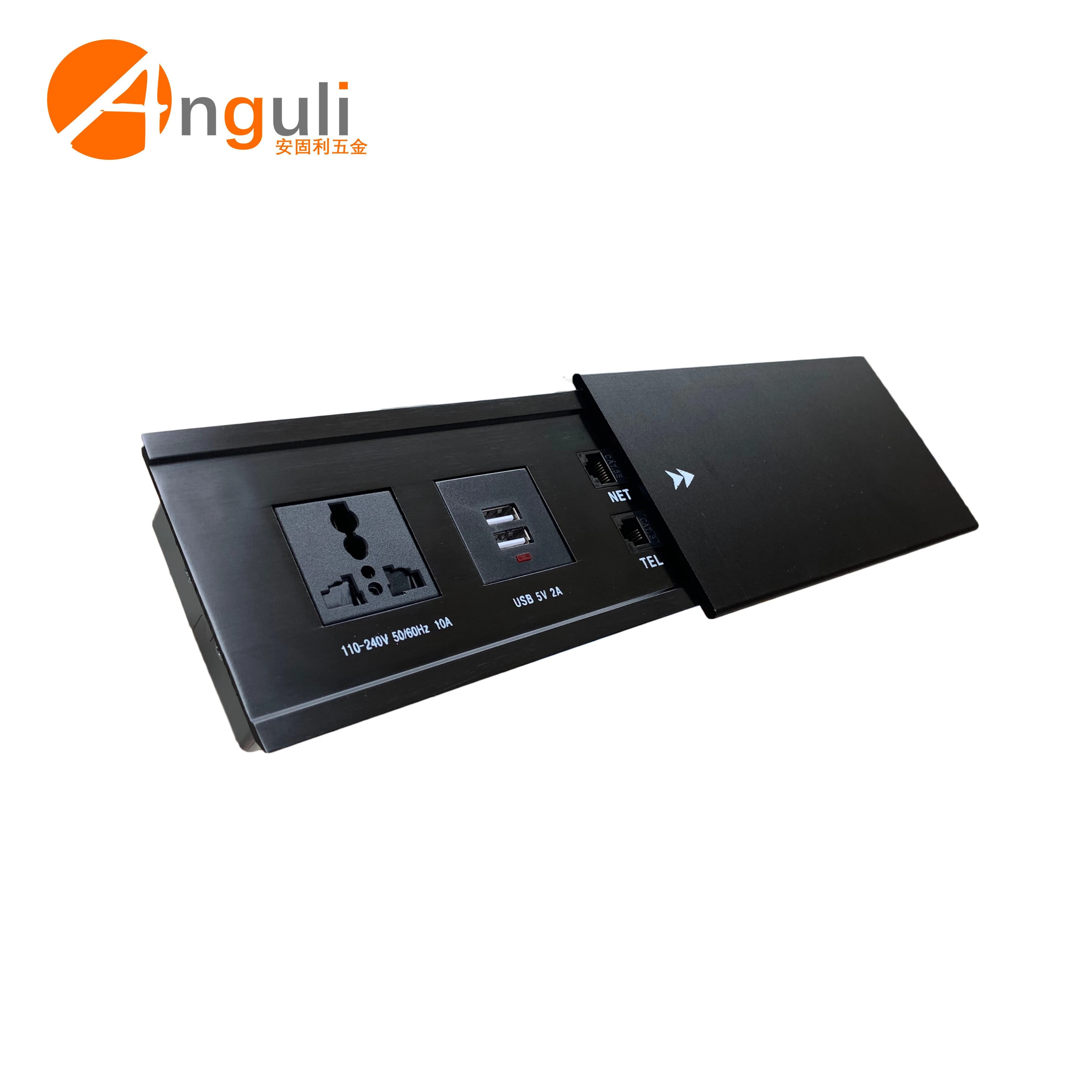 Anguli Multi-Function Hidden desktop sockets table socket outlet with usb power strip