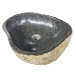 Anthakesuma Natural Stone Vessel Sink Amazing & Beautifully hand crafted from 1 solid river stone
