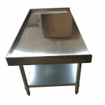 Anti-corrosion Knock-down Restaurant Hotel Bar Club use 430 Stainless steel kitchen Equipment stand with undershelf  NSF Certi