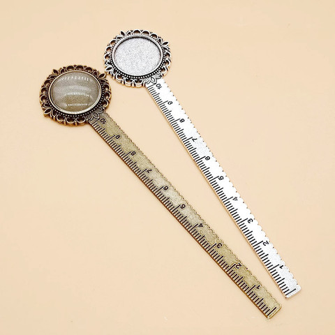 Flower Bookmark Ruler Buy Antique Silver Tone/antique Bronze Flower Ruler Bookmark Pendant ...