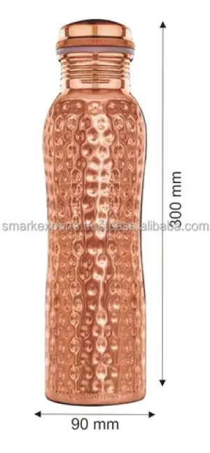 "AquaAura 1L: Premium Copper Water Bottle - Export Grade, Healthful Hydration at Unbeatable Prices!"