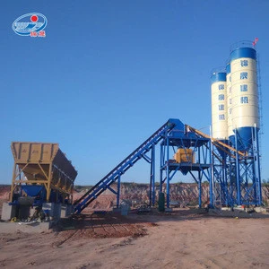 Automatic small mini ready mix cement concrete batching mixer plant price for sale
