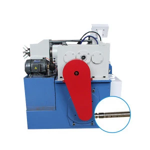 Automatic threading rolling screw machine