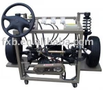 Automotive steering and suspension educational equipment with auto wheels