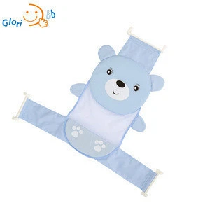 Baby Bath Floating Pillow Pad Non-Slip Mat Shower Bed Mesh Sling Shower Net Baby Bathing Tub Safety Seat