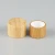 Import Bamboo and wood products cosmetic packaging bottle cap 18/20/24/410 plastic bottle spiral lid 20mm 24mm bamboo screw cover from China