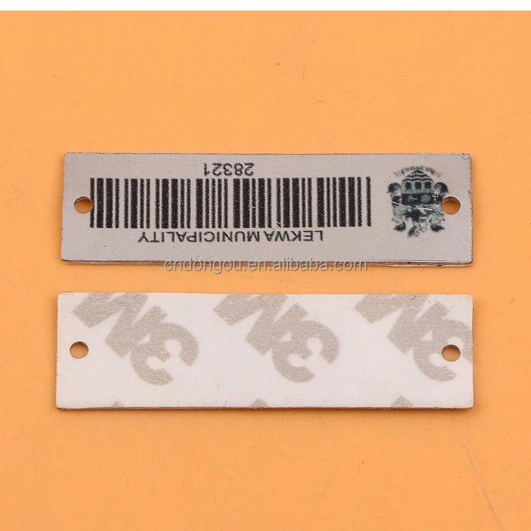 barcode metal label sticker