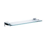Bathroom double layer glass shelf high quality top selling