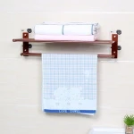 Bathroom Plastic Extension Single Towel Rack Chrome Towel Shelf Rack