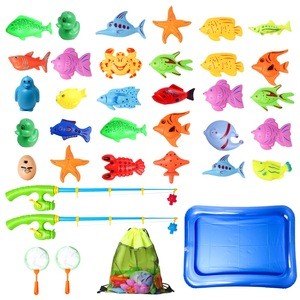 Buy Bathtub Bath Games Bath Toy Set Magnet Pole Rod Fish Net Water Table Magnetic  Floating Toy Kids Pool Fishing Set Toys from Guangzhou PROLOSO Co., Ltd.,  China
