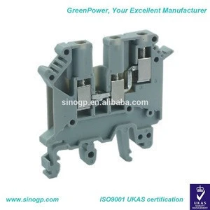 Best Manufacturer Grounding Single In And Double Out Wire Terminal Block For Switchgear