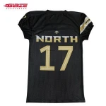 Best price team American football uniform jersey black OEM 2018