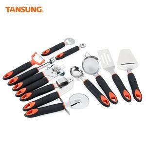 Best Selling Black Stainless Steel 11 Pcs Kitchen Utensils Set Cooking Tools Gadgets
