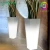 Import Big size Waterproof RGB light up glowing Flower pot Led Tall Plastic Vase with remote controller from China