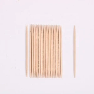 Biodegradable dried sterile double pointed wooden toothpick