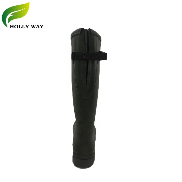 Black Cheap Outsole Knee Rubber Boots for Outdoor Fishing