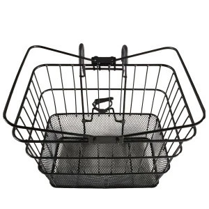 Black Wire Cycle Bike Bicycle Front Rack Steel Basket With Quick Release