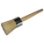 Import blue lacquered wooden handle black bristle paint brush/ tube paint brush from China