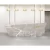 Import Boutique High Gloss Modern Luxury  Design Wood Office Furniture White Salon Counter Reception Desk from China