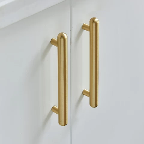 Brass handle light luxury cabinet drawer wardrobe