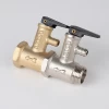 brass nickle-plated boiler parts set with vent valve /relief valve /safety valve