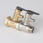 brass nickle-plated boiler parts set with vent valve /relief valve /safety valve