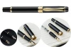 business black metal fountain pen  gift sets with gold grip