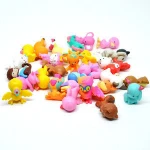 BX281 Promotion cute small PVC Plastic Animals For Capsule doll mini hand 3D model decoration